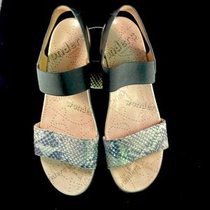 Wonders Made In Spain Women’s Black and Animal Print Size 8.5 US, 40 Spain